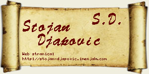 Stojan Đapović vizit kartica